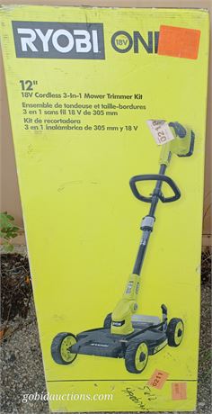 Cordless 3in1 mower trimmer kit