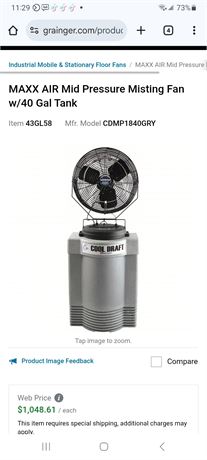 Misting fan