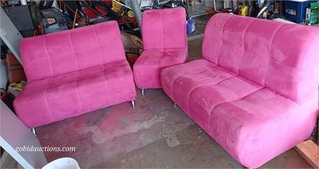 Armless sofa set