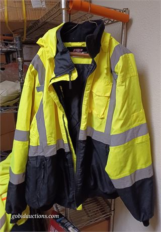 Hi-vis work safety work jacket