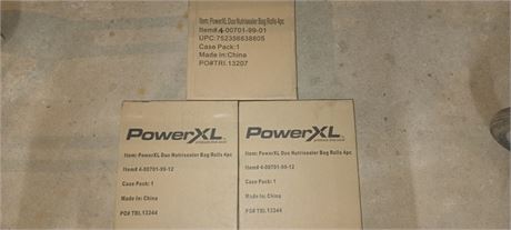 PowerXl nutrisealer bag rolls 3 boxes NIB
