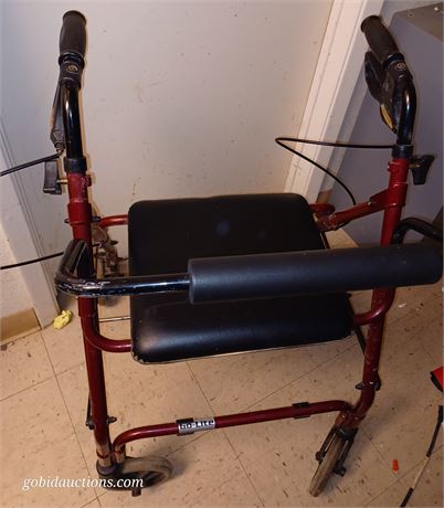 Walker with seat