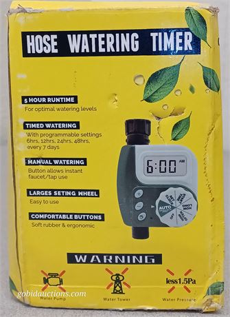 Hose watering timer