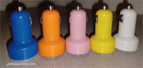 (5) dual USB car chargers